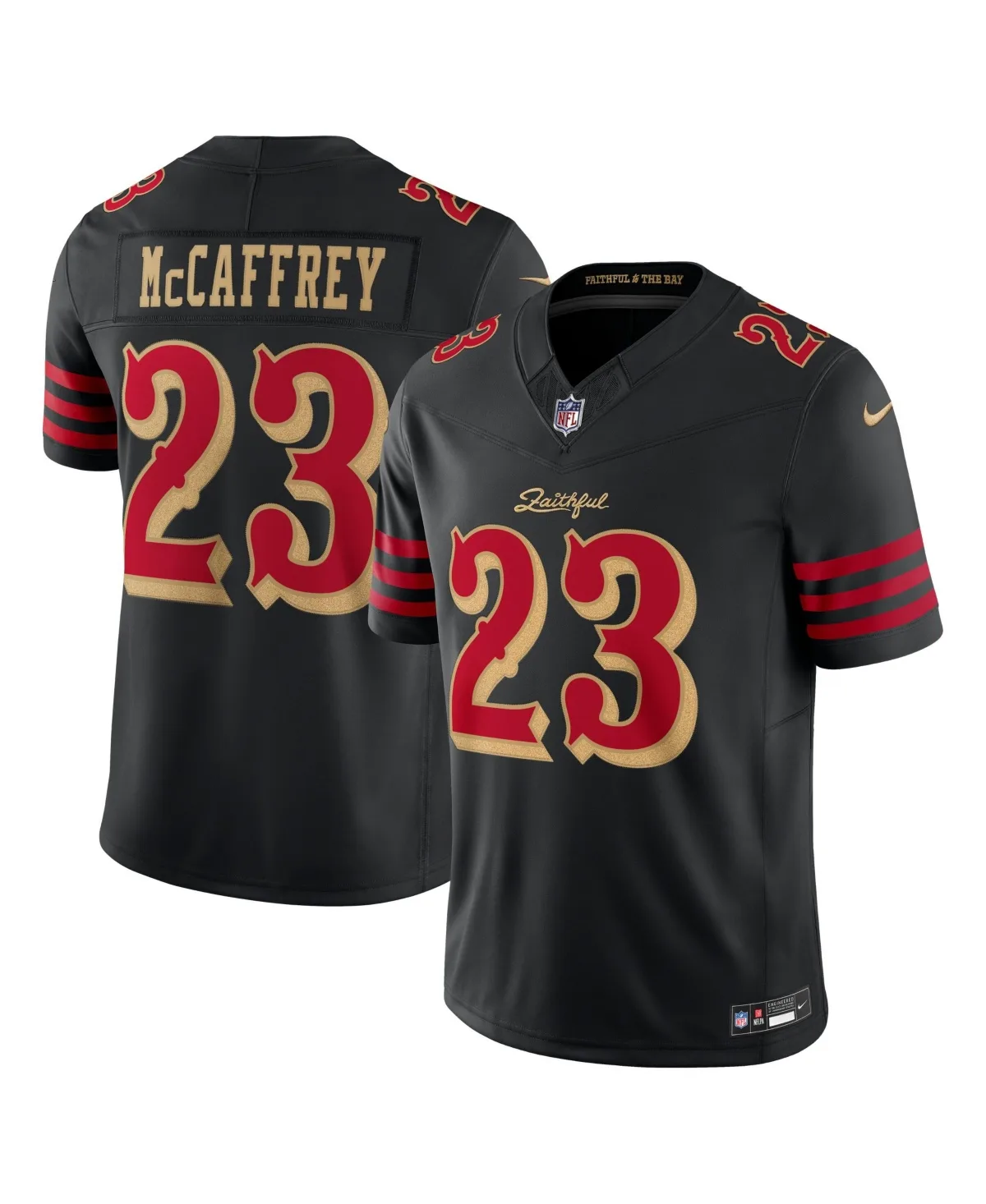 Christian McCaffrey San Francisco 49ers Rivalries Collection Stitched Limited Jersey by Nike