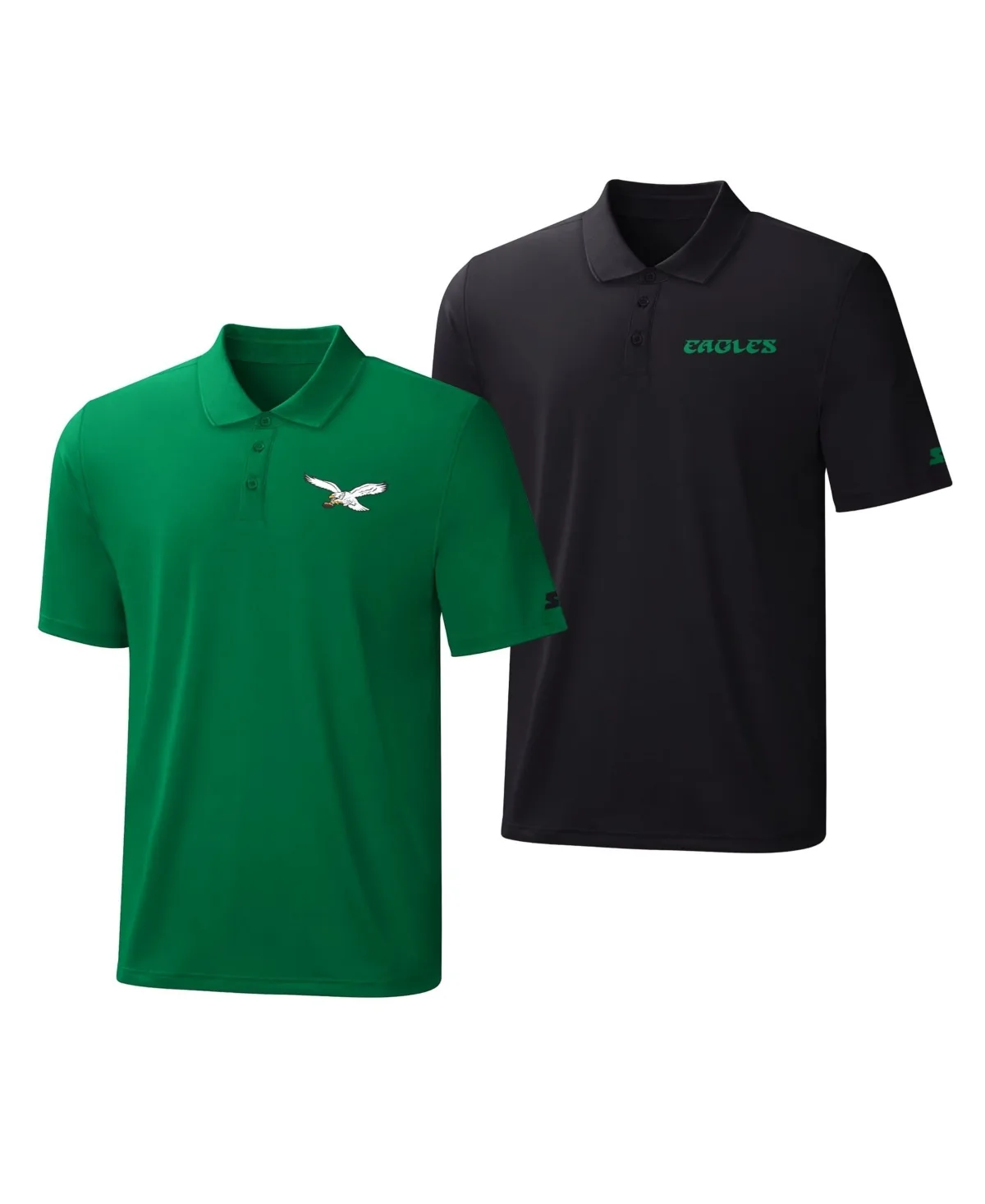 Philadelphia Eagles Vintage Logo Polo Shirt Set by Starter