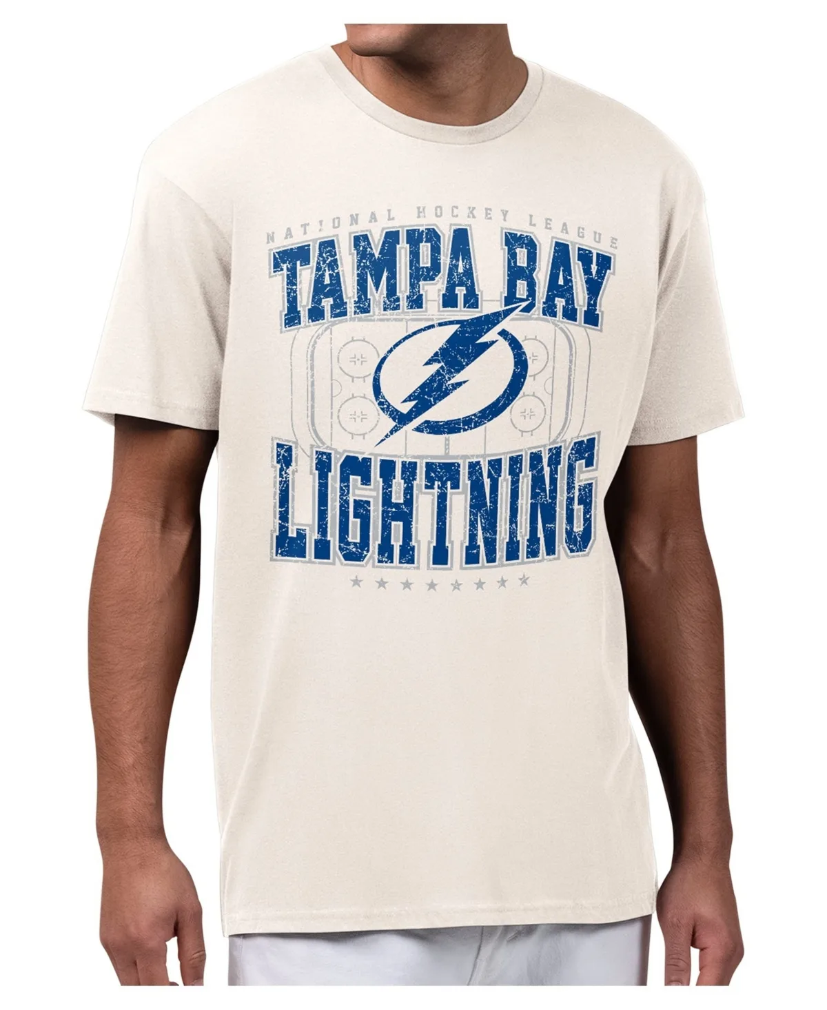 Tampa Bay Lightning Distressed Rink T-Shirt by Starter