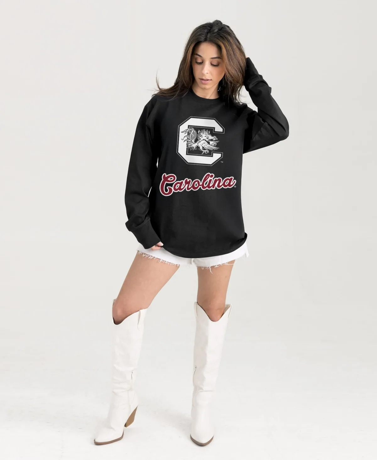 South Carolina Gamecocks Oversized Honor Roll Long-Sleeve T-Shirt by Gameday Couture