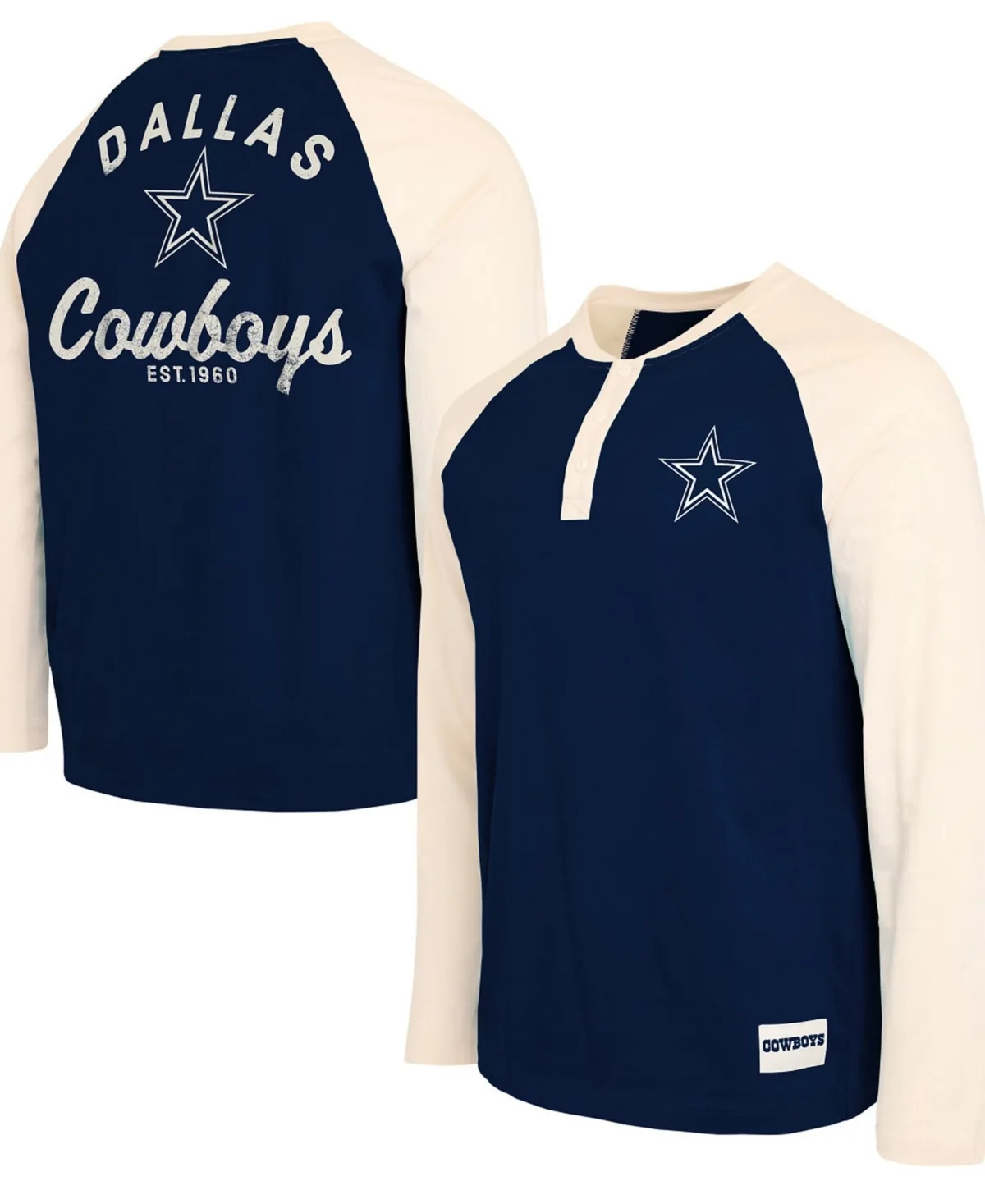 Darius Rucker Collection by Fanatics Dallas Cowboys Henley Long-Sleeve T-Shirt by Fanatics
