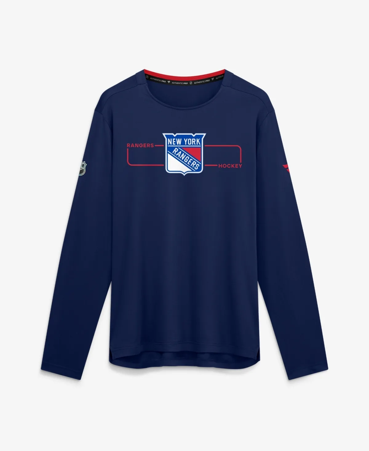 New York Rangers Authentic Pro Rink Tech Long Sleeve T-Shirt