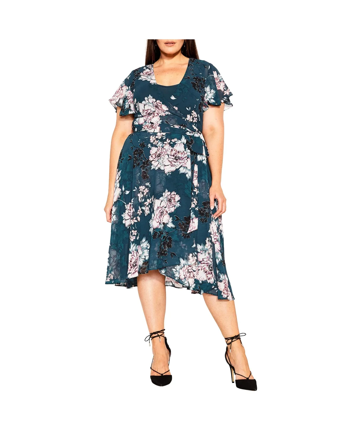 Short Sleeve Dress by City Chic