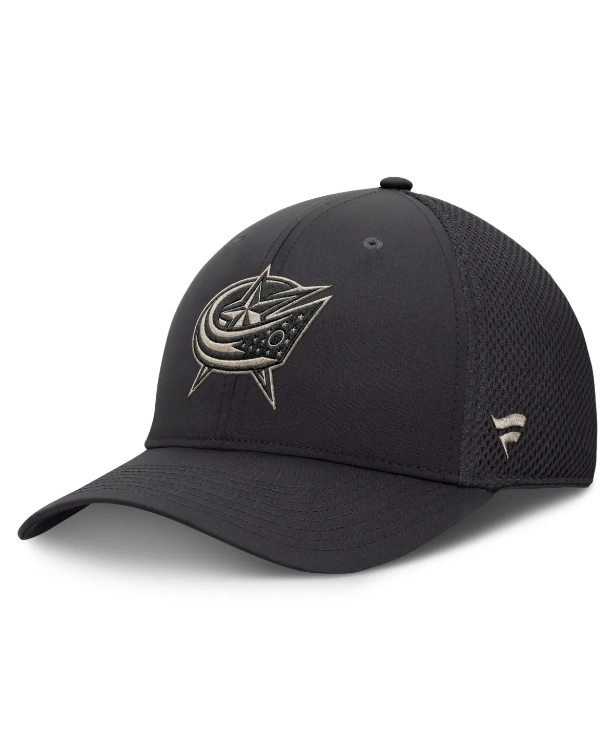 Columbus Blue Jackets Authentic Pro Road Meshback Stretch Hat by Fanatics