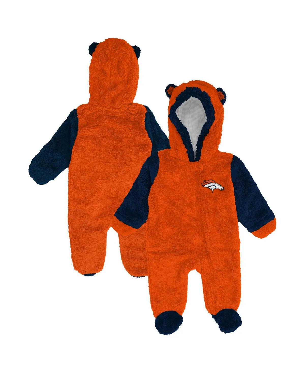 Denver Broncos Stay Napping Fleece Footed Pajamas by Outerstuff