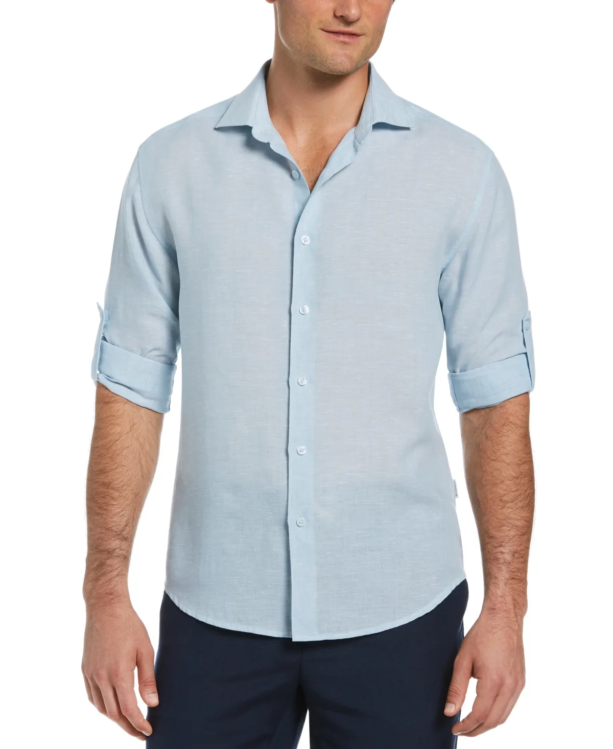 Travelselect Linen Blend Wrinkle-Resistant Shirt by Cubavera