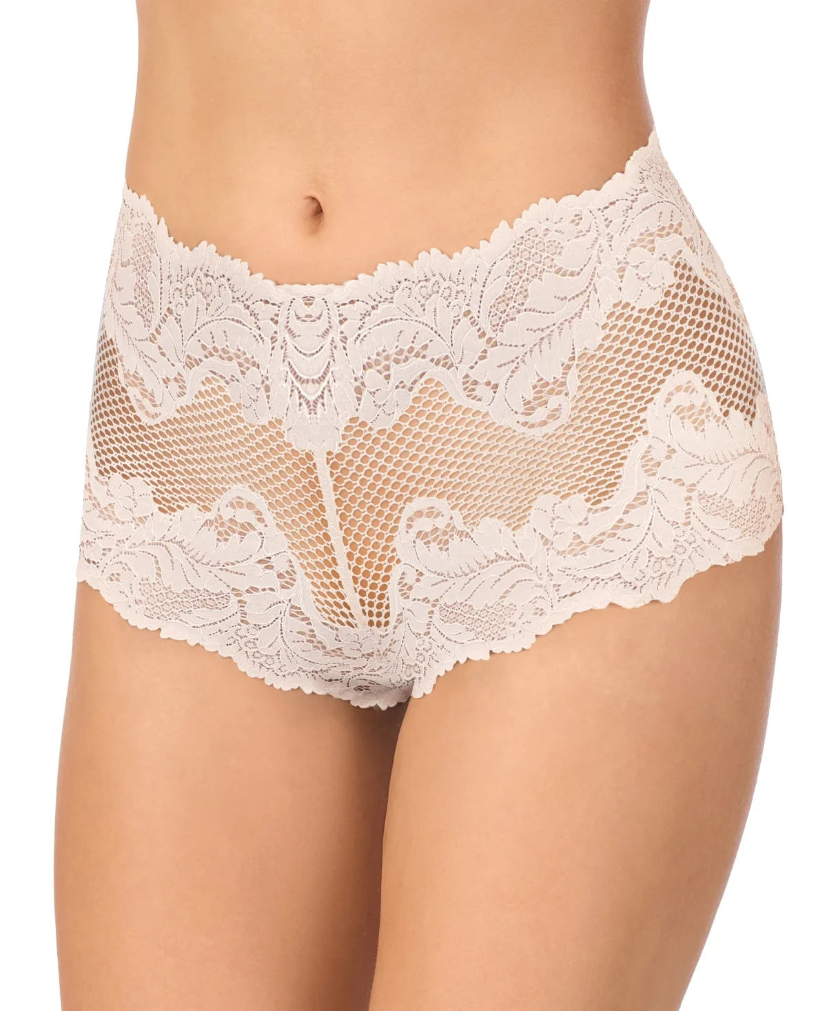 Lace Allure Sheer Boyshort Panty by Le Mystère