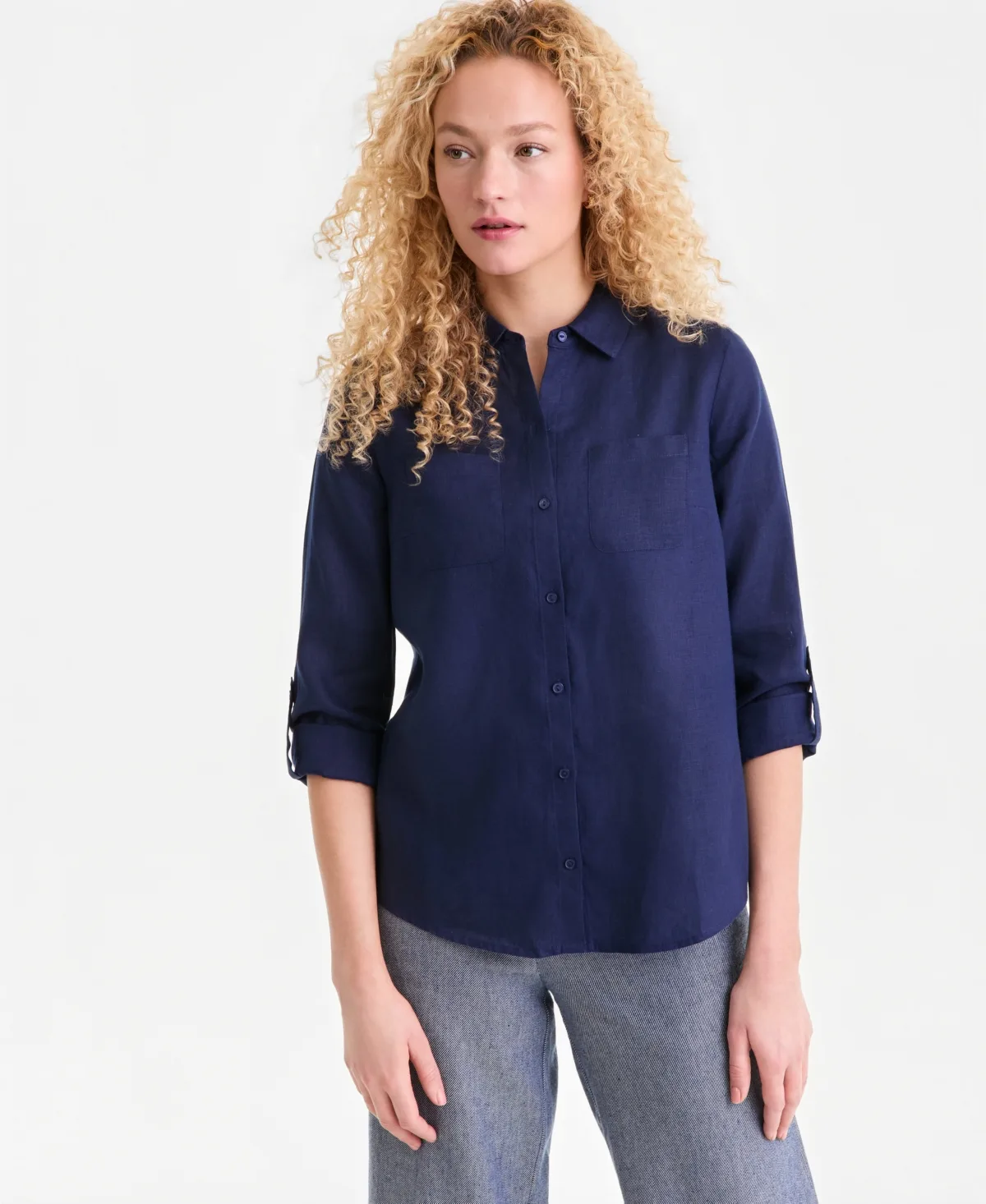 100% Linen Shirt by Charter Club