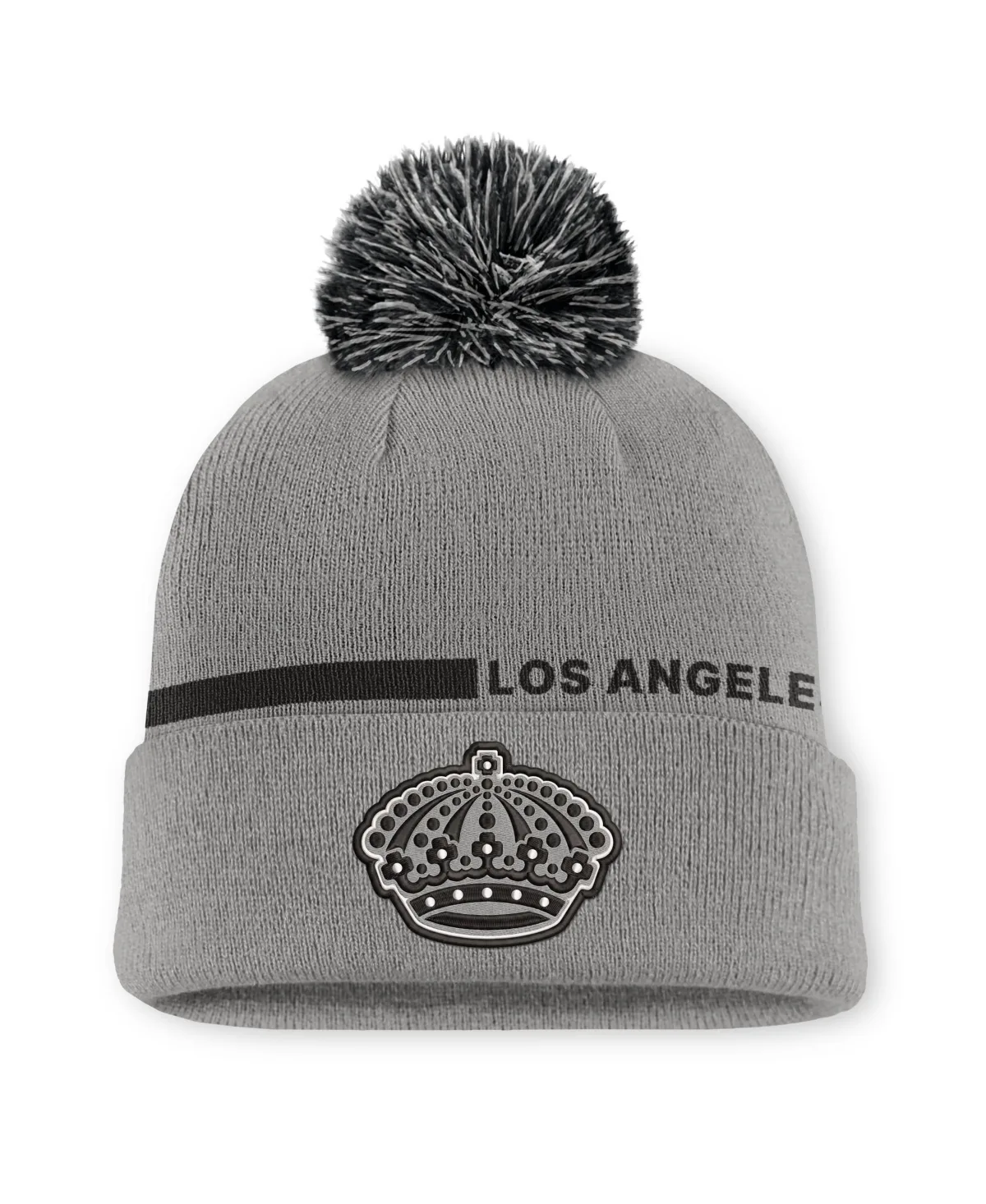 Los Angeles Kings Authentic Pro Alternate Cuffed Knit with Pom Hat