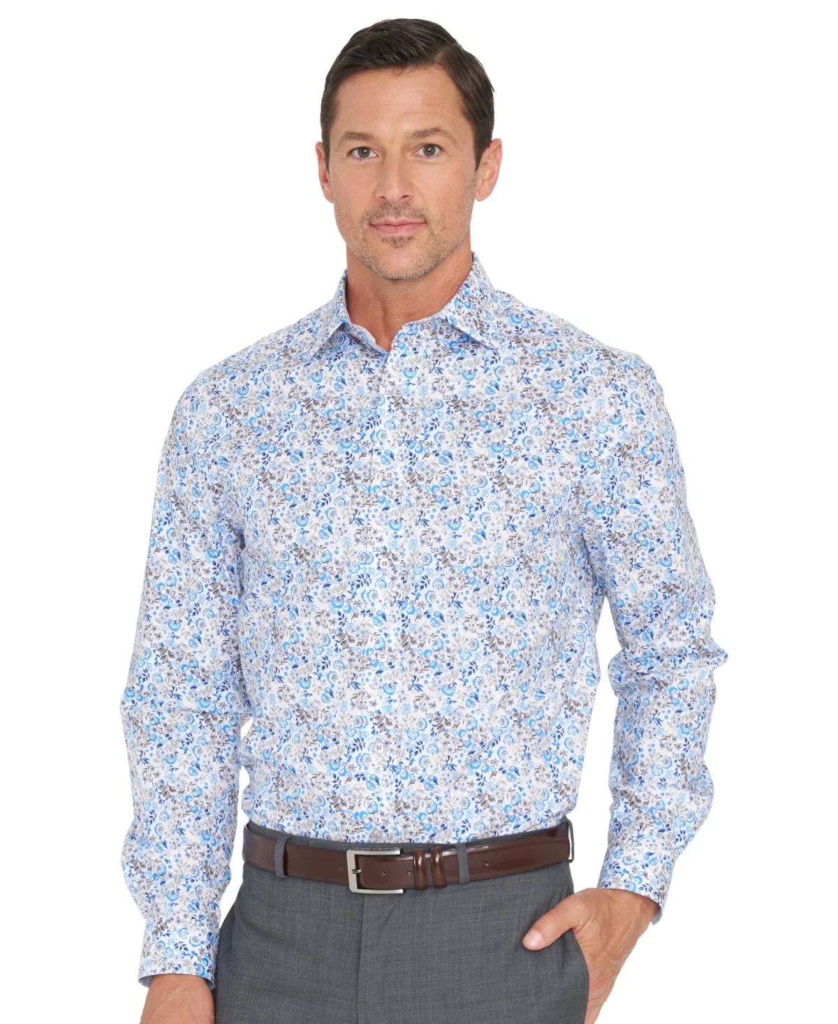 Botanical Floral Dress Shirt by Nick Graham