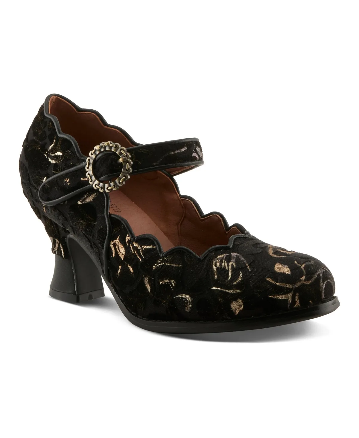 Adodora-Viv Mary Jane with Baroque Design by Lartiste