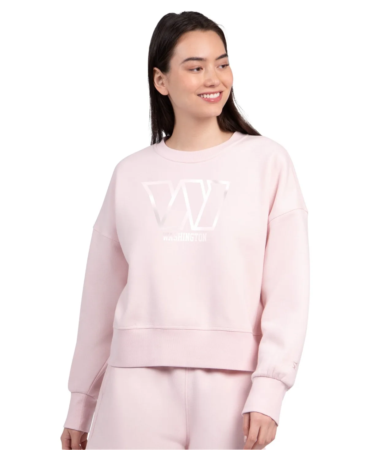 Washington Commanders Travel Pastels Boxy Fleece Sweatshirt by Starter