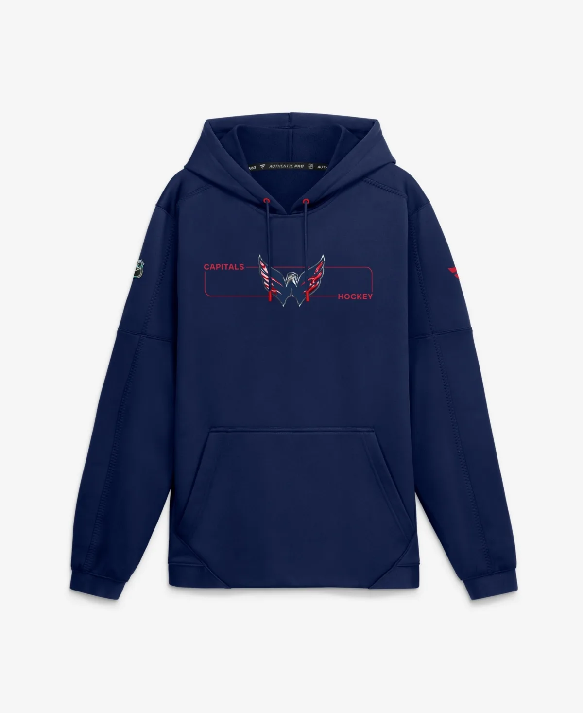 Washington Capitals Authentic Pro Rink Fleece Pullover Hoodie