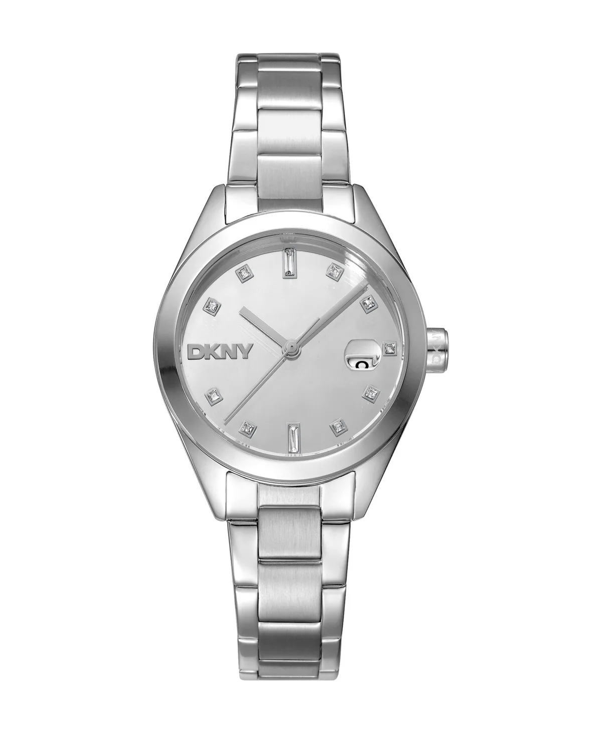 Quartz Evening Silver Stainless Steel Bracelet Watch, 30mm by DKNY