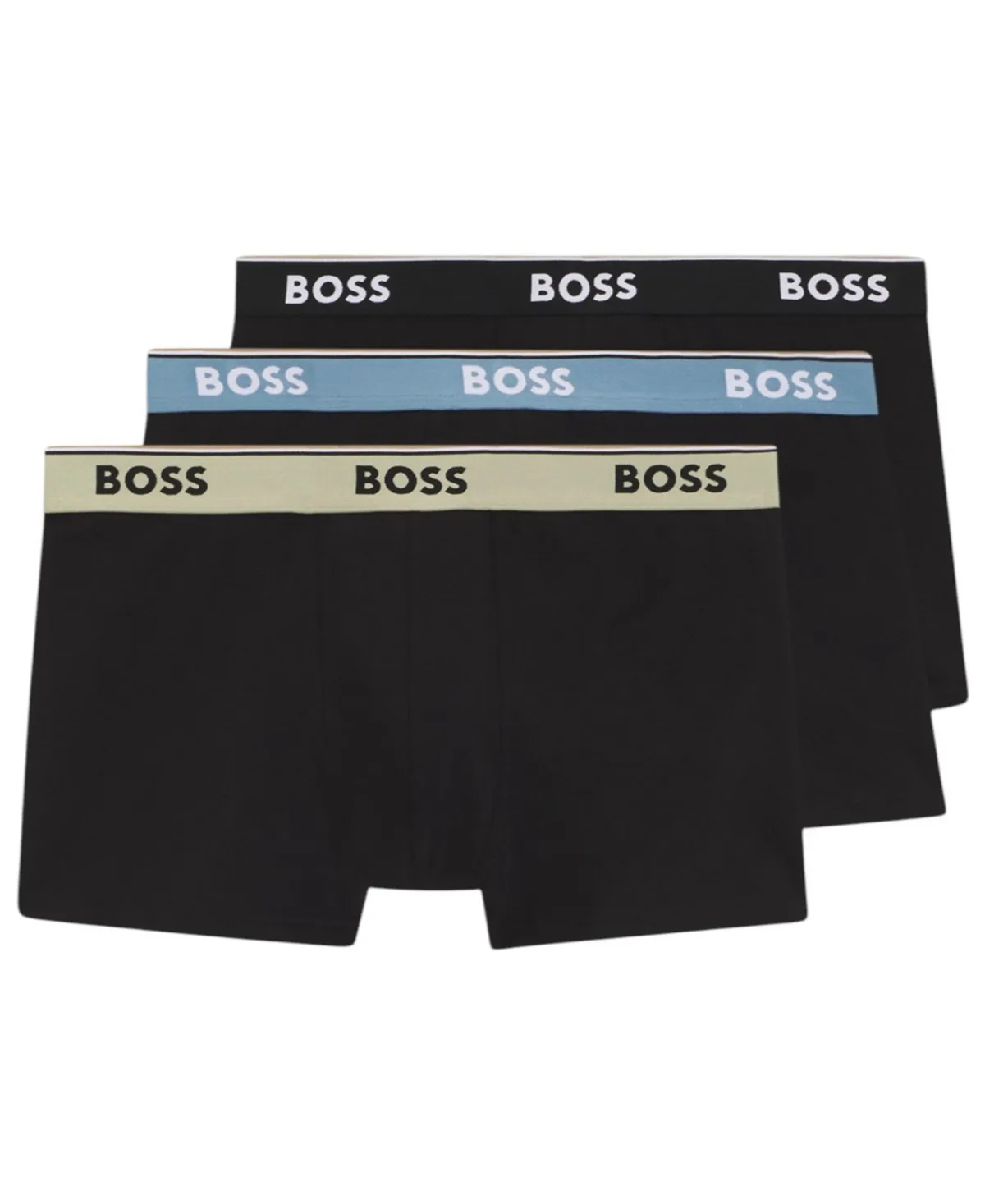 Boss by Hugo Boss Power Cotton-Blend Trunks, 3-Pack by Hugo Boss