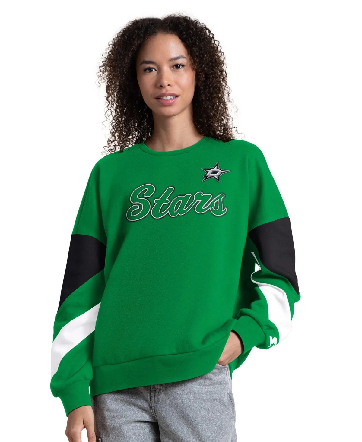 Dallas Stars Grand Slam Sleeve Color Block Sweatshirt