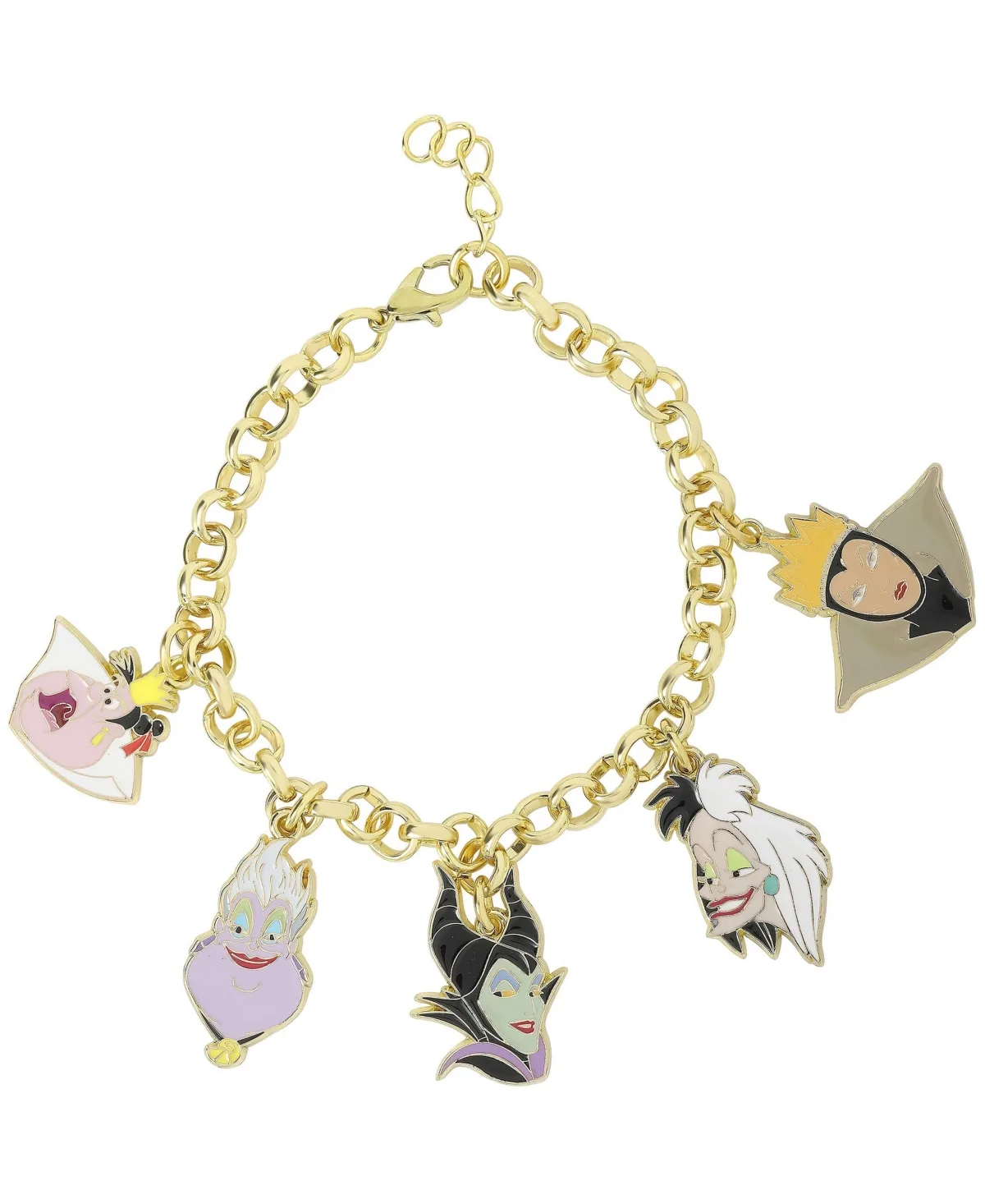 Gold-Tone Villains Charm Bracelet by Disney