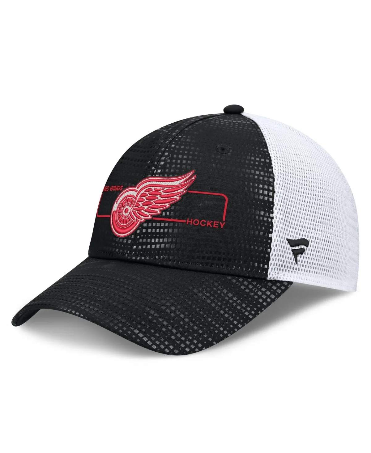 Detroit Red Wings Authentic Pro Rink Boxed Logo Trucker Hat