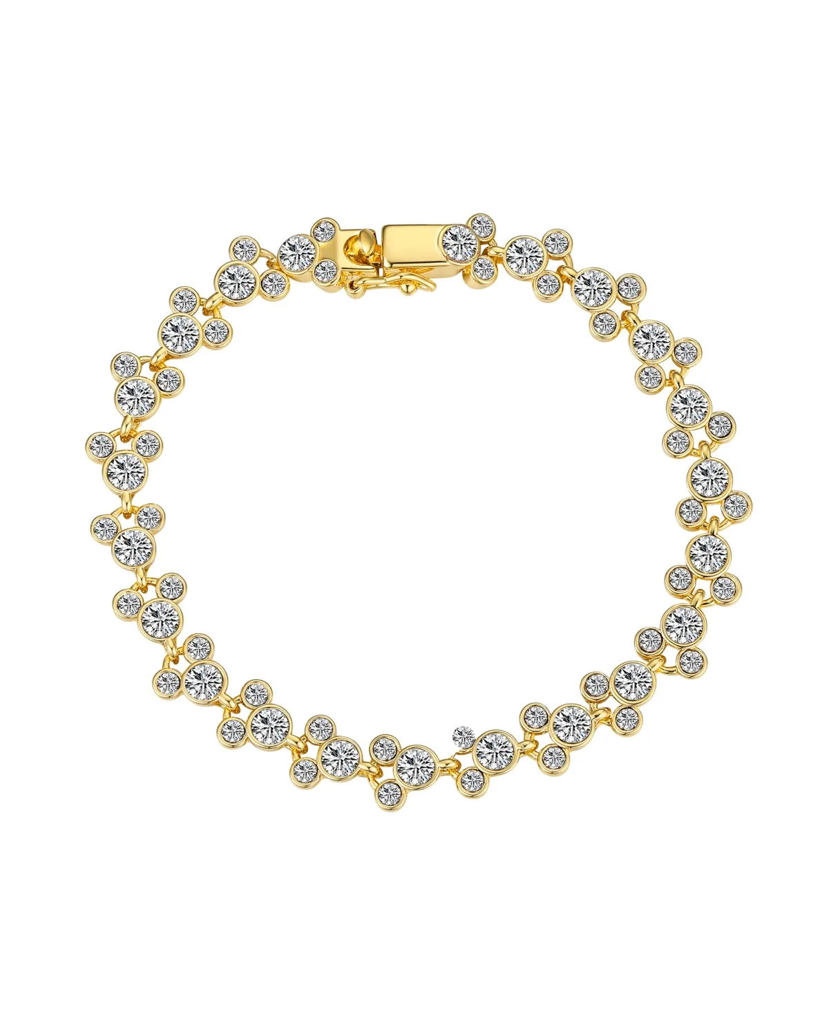 Crystal Multi Color Station Mickey Mouse Tennis Bracelet by Disney