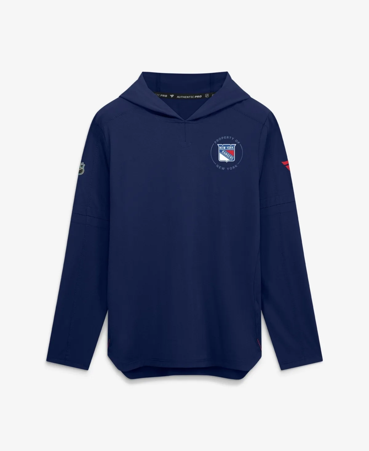 New York Rangers Authentic Pro Train Lightweight Hoodie