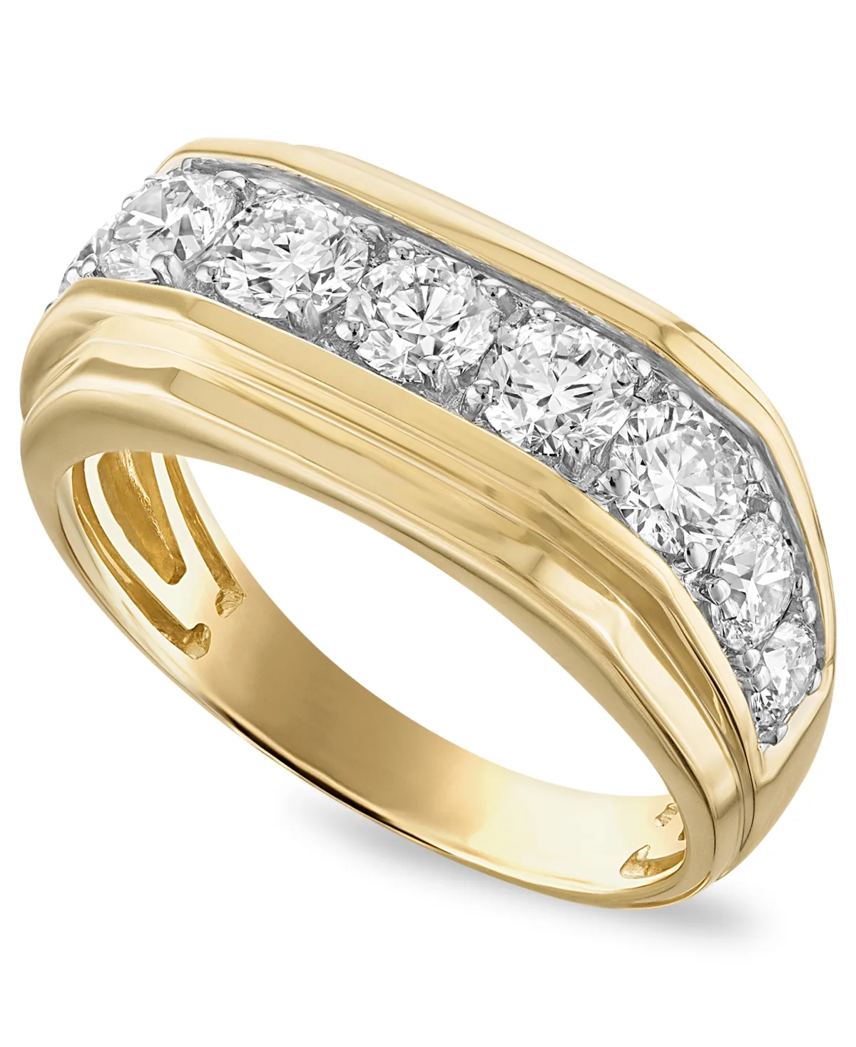 Lab-Grown Diamond Grown with Love Ring, 2 ct. t.w. in 10k Two-Tone Gold