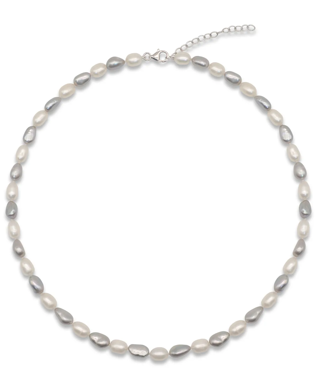 Cultured Freshwater Pearl (5-6 mm) Necklace in Sterling Silver