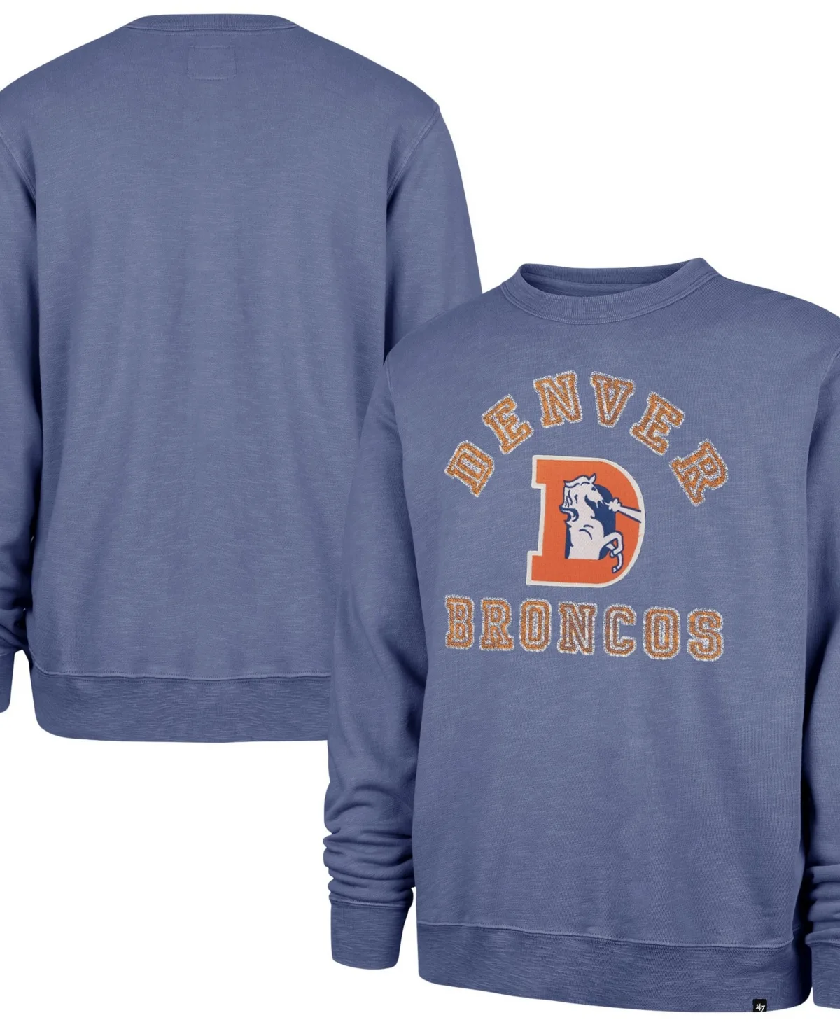 Denver Broncos Calderwood Well Worn French Terry Sweatshirt by 47 Brand
