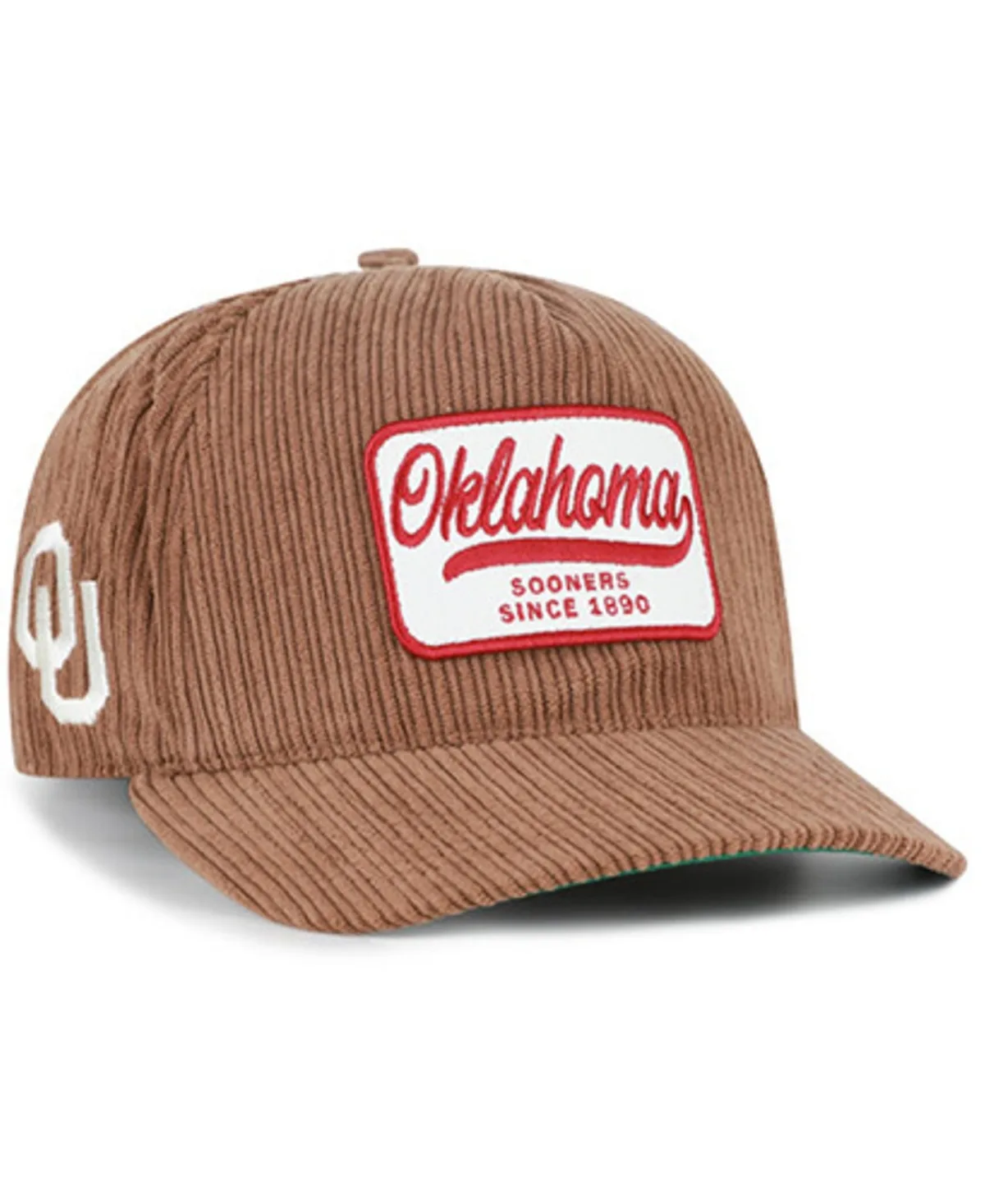 Oklahoma Sooners Corduroy Patch Hitch Adjustable Hat by 47 Brand