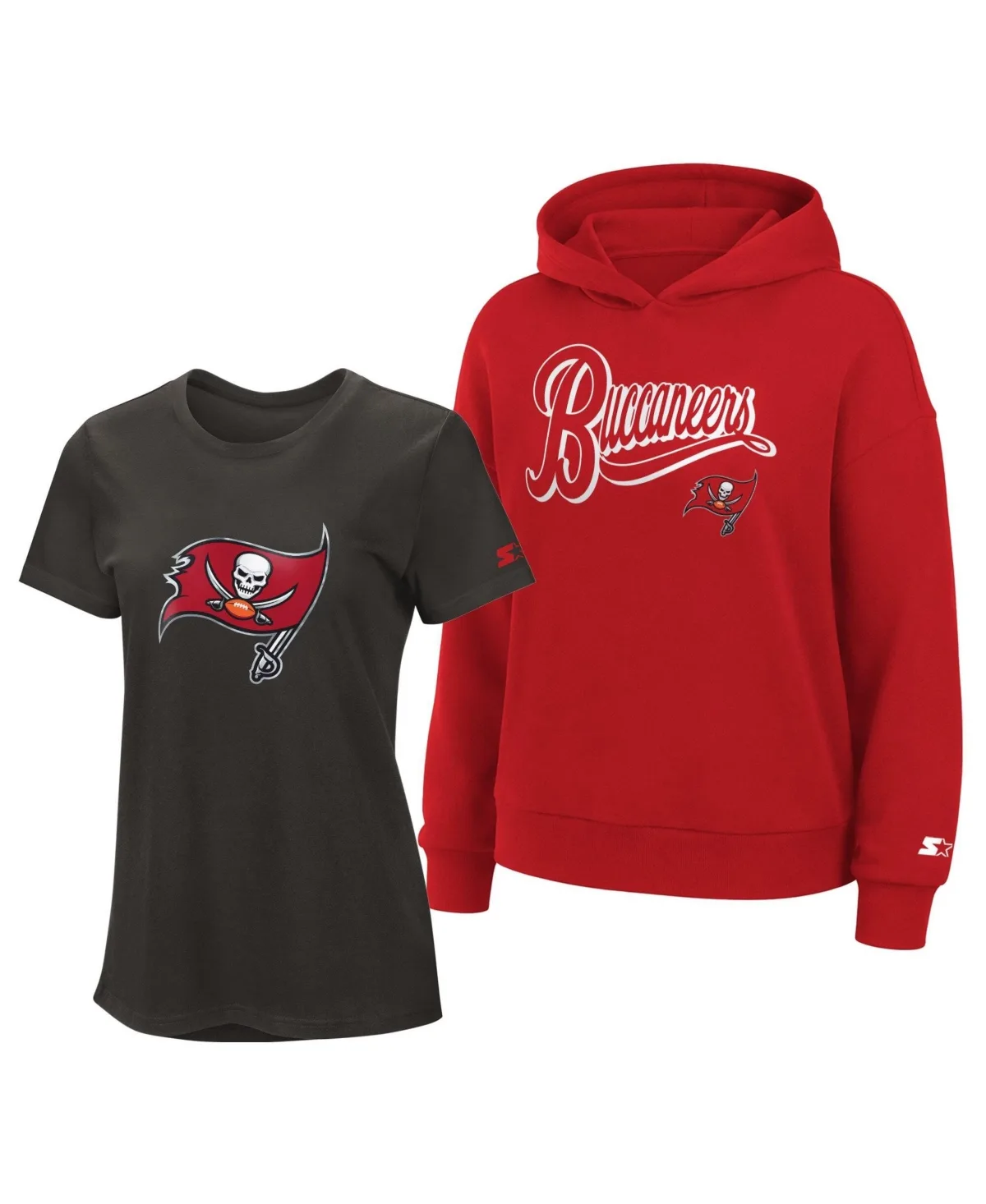 Tampa Bay Buccaneers Hoodie T-Shirt Combo Pack by Starter