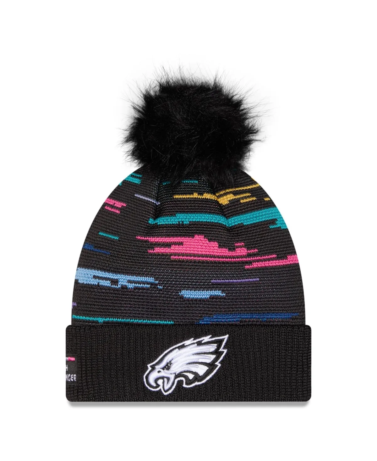 Philadelphia Eagles 2026 NFL Crucial Catch Cuffed Knit with Pom Hat by New Era