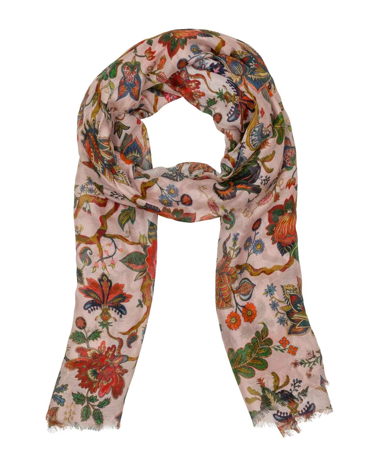 Vintage Print Scarf - Danish Floral Tapestry by Patricia Nash