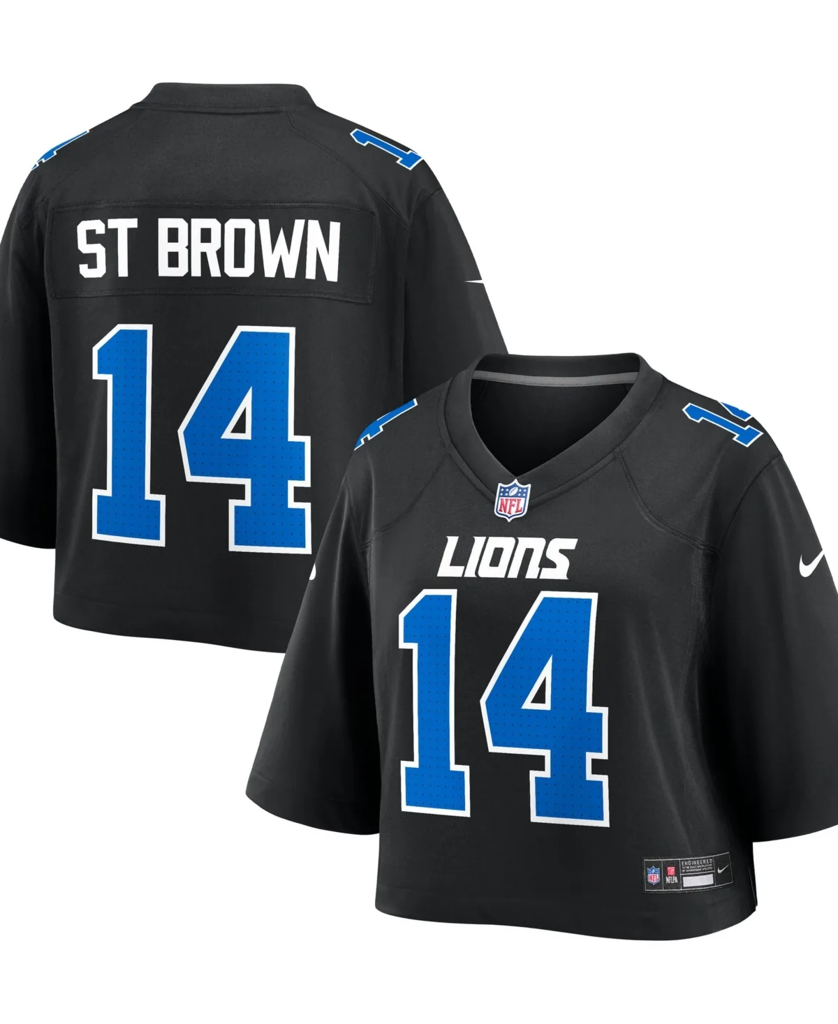 Amon-Ra St. Brown Detroit Lions Cropped Fashion Game Jersey by Nike