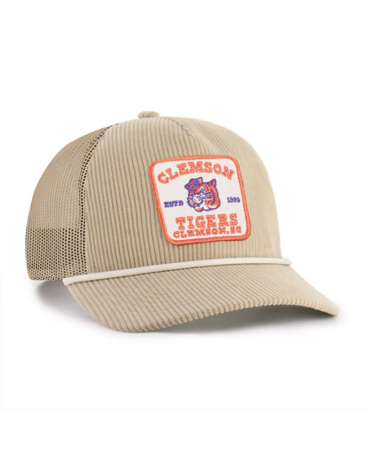 Clemson Tigers Cordlandia Hitch Adjustable Hat by 47 Brand