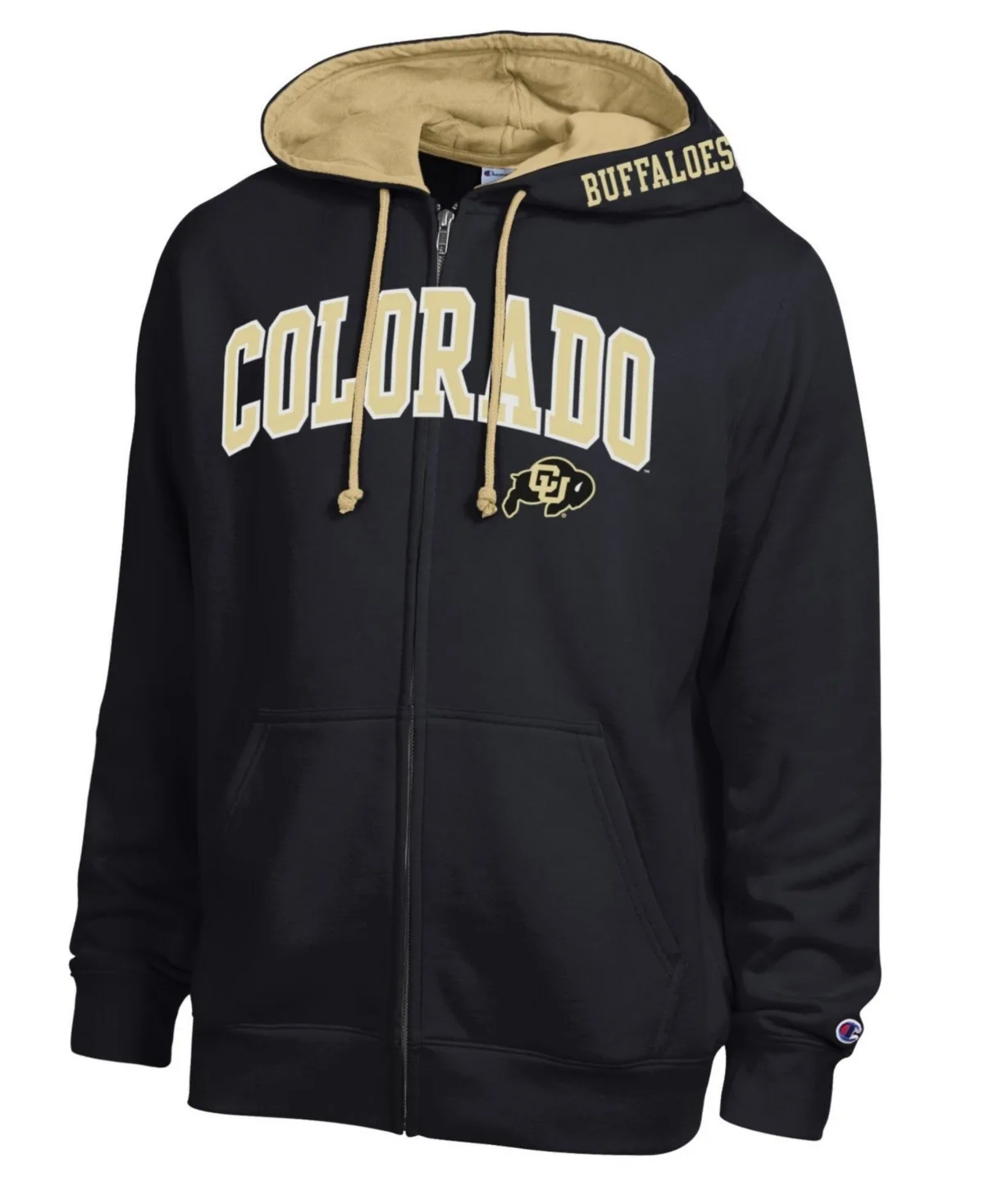 Colorado Buffaloes Arch Logo Full-Zip Fleece Hoodie by Champion
