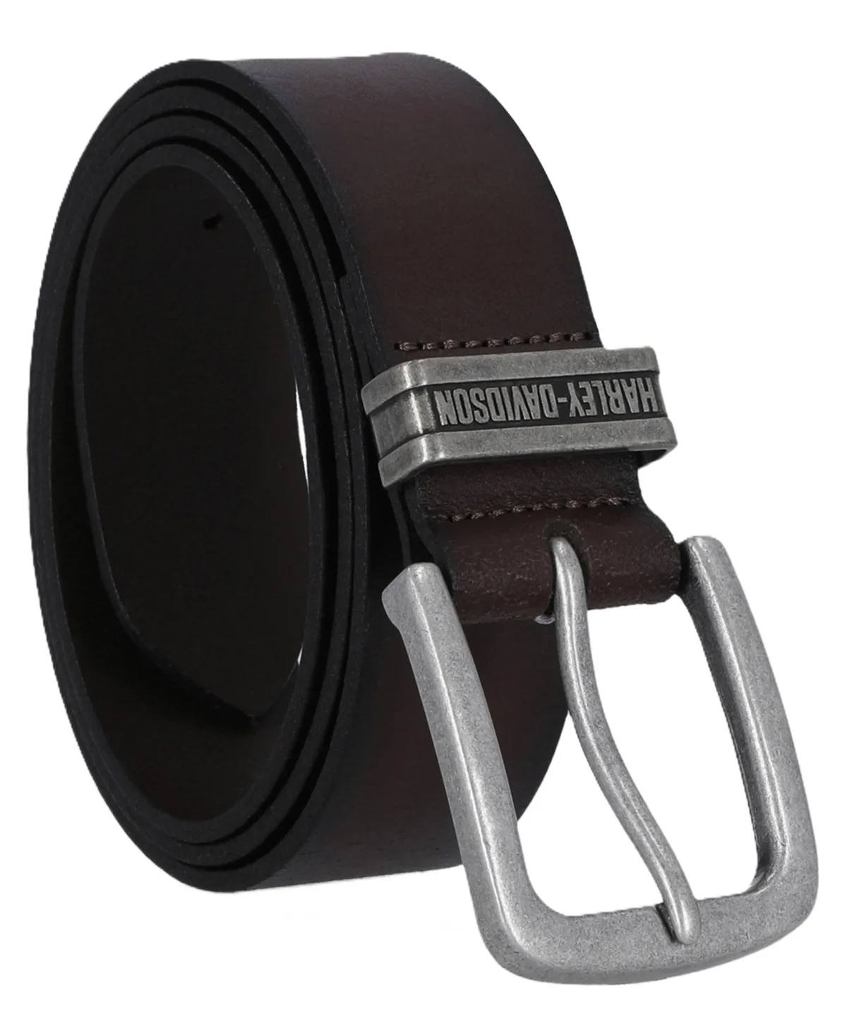 Engraved Western Leather Belt by Harley Davidson