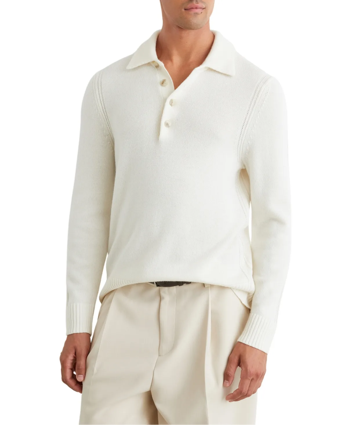 Deansgate Long-Sleeve Half-Button Sweater by Reiss