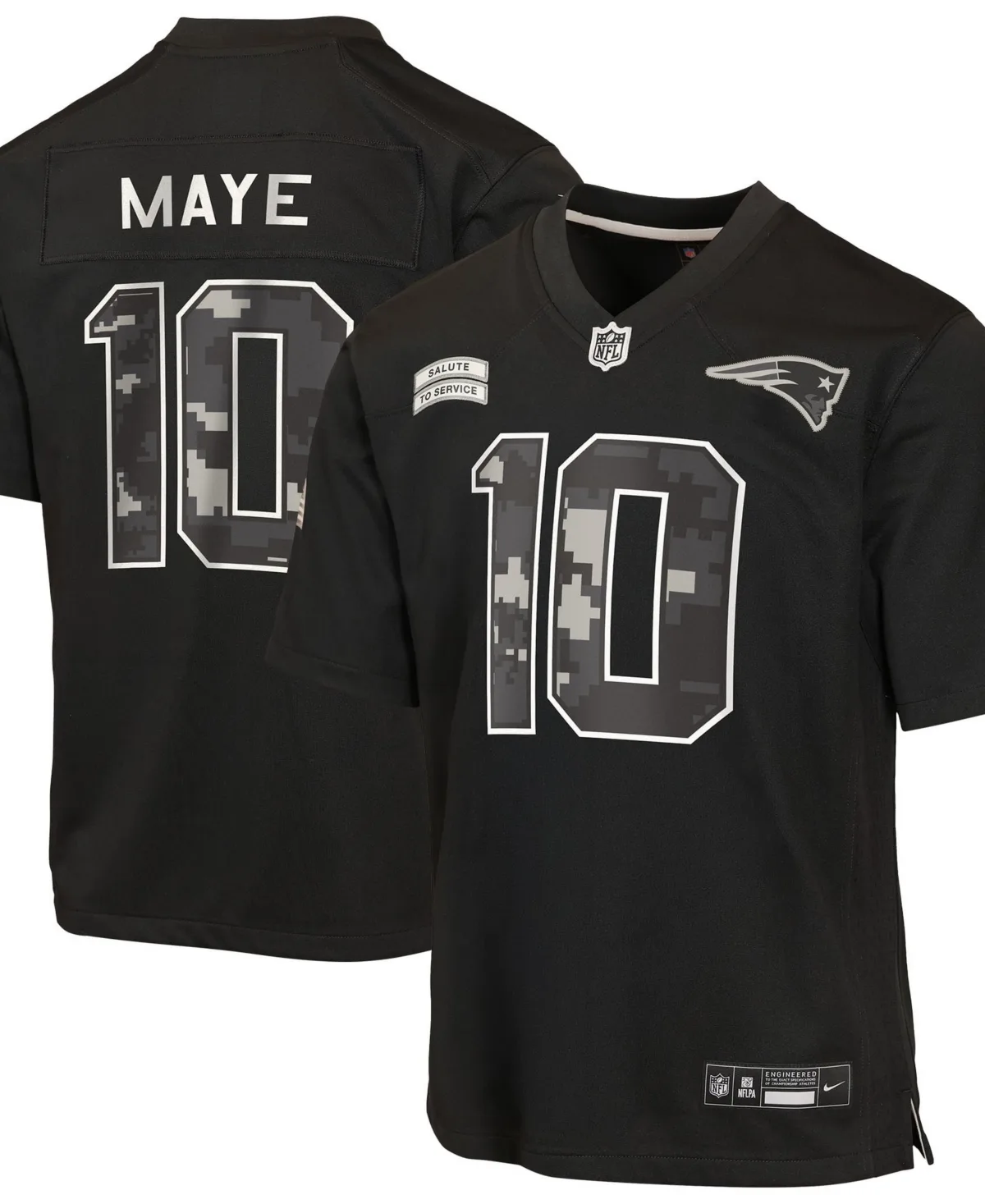 Drake Maye New England Patriots 2026 Salute to Service Game Jersey by Nike