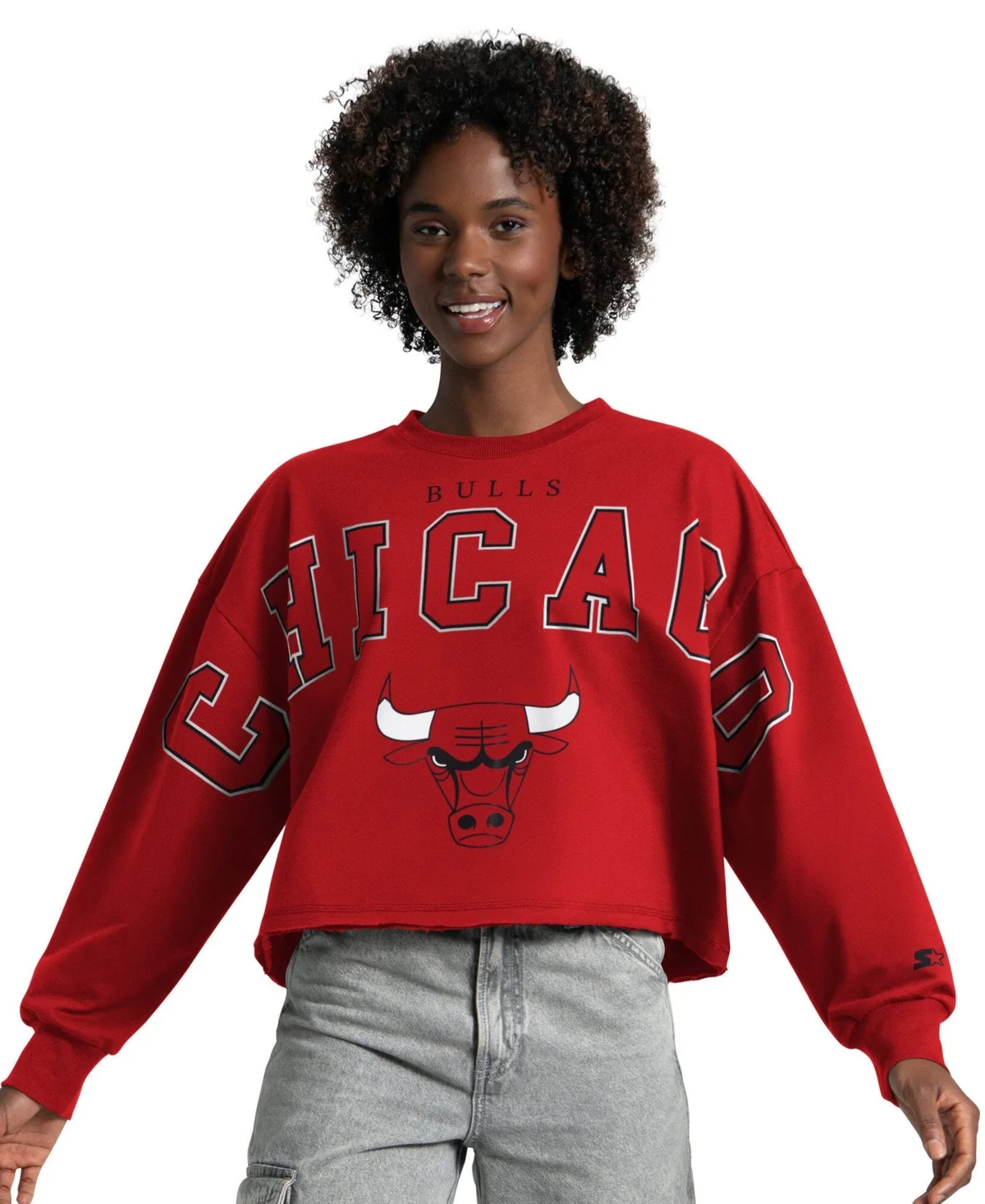 Chicago Bulls Bleachers Cropped Sweatshirt