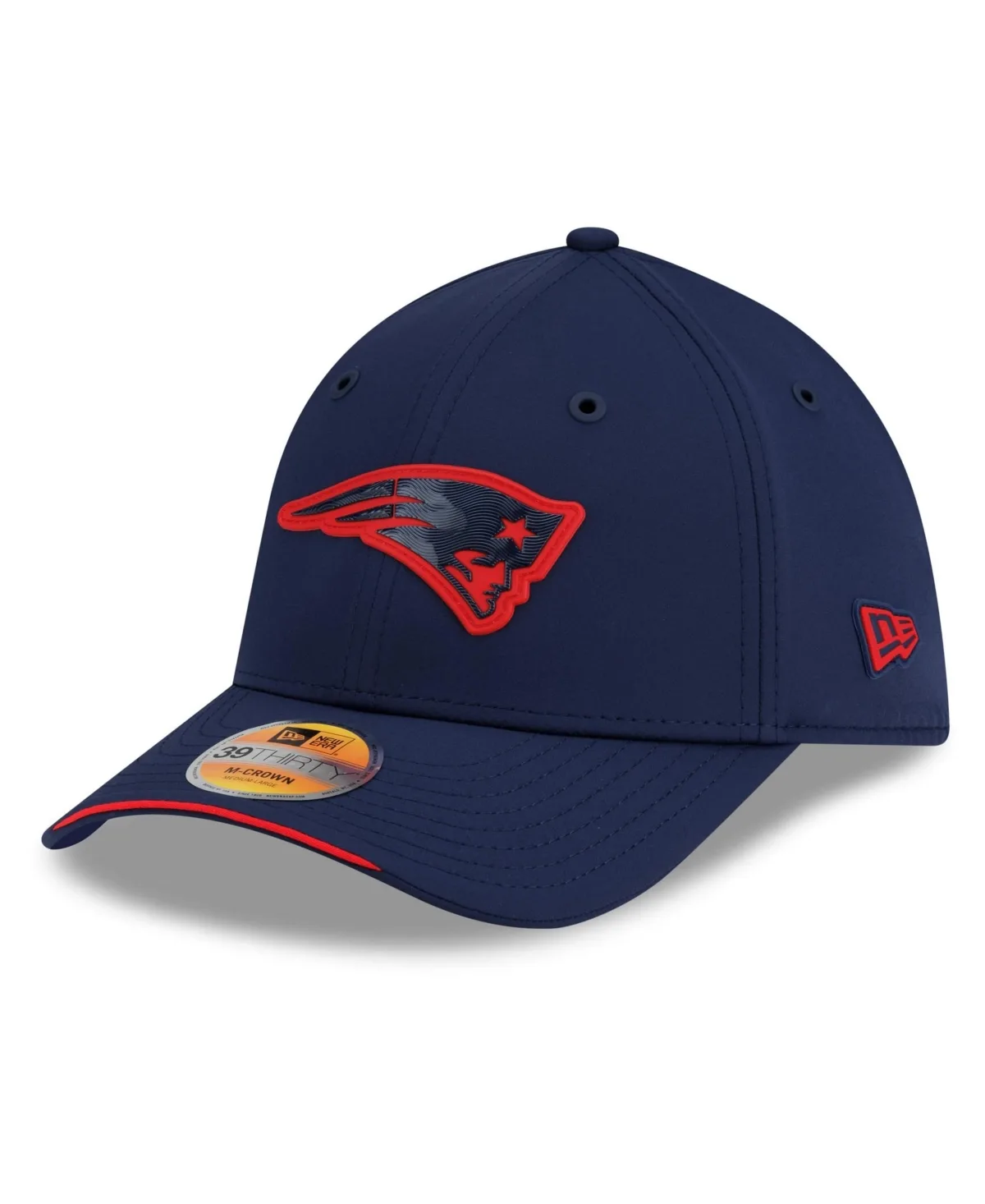 New England Patriots 2026 Sideline 39THIRTY M-Crown Flex Hat by New Era