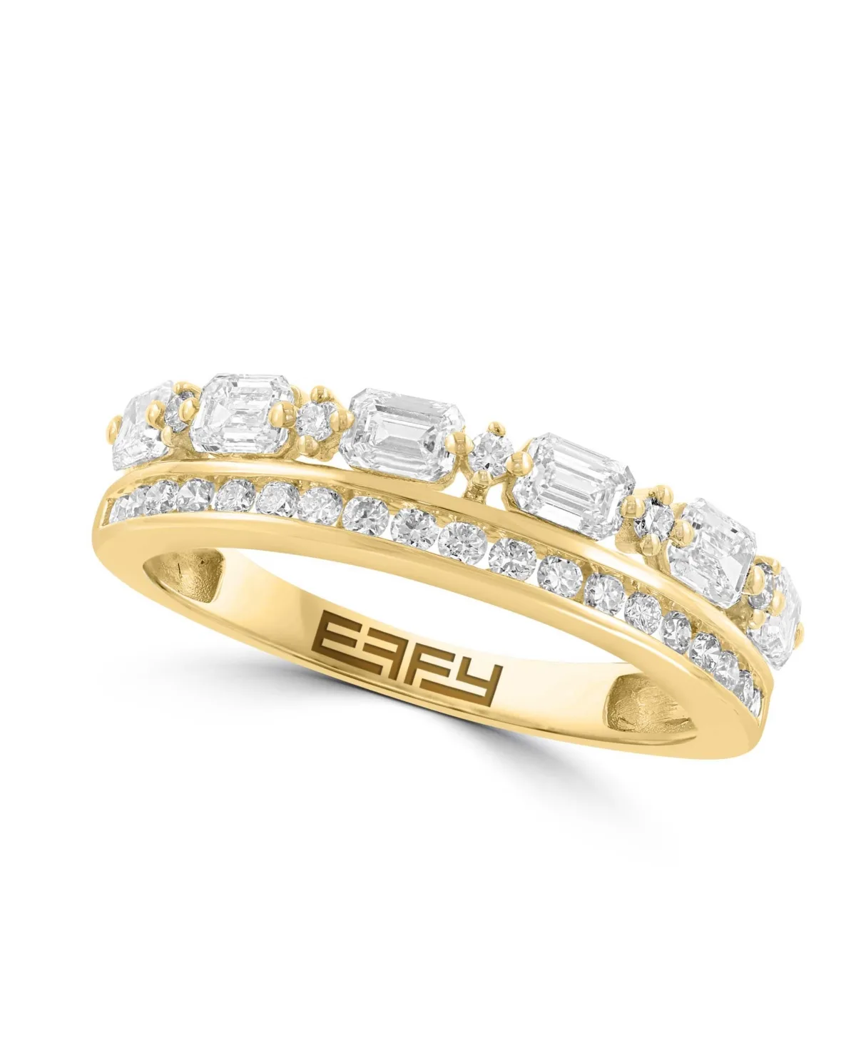 Lab Grown Diamond Ring (7/8 ct. t.w.) in 14K Yellow Gold by Effy