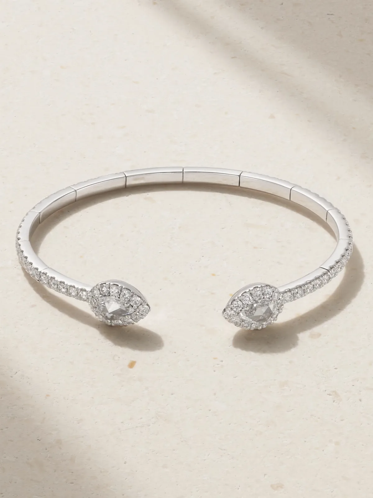 - 18-karat White Gold Diamond Cuff -