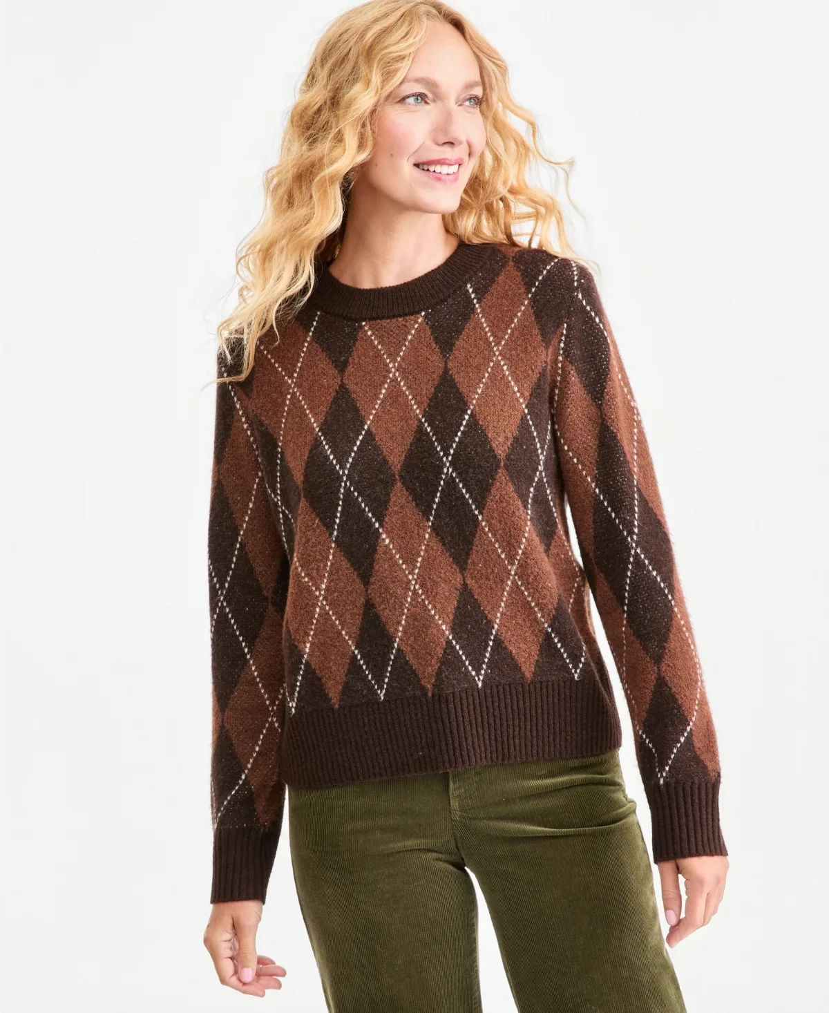 Argyle Crewneck Sweater