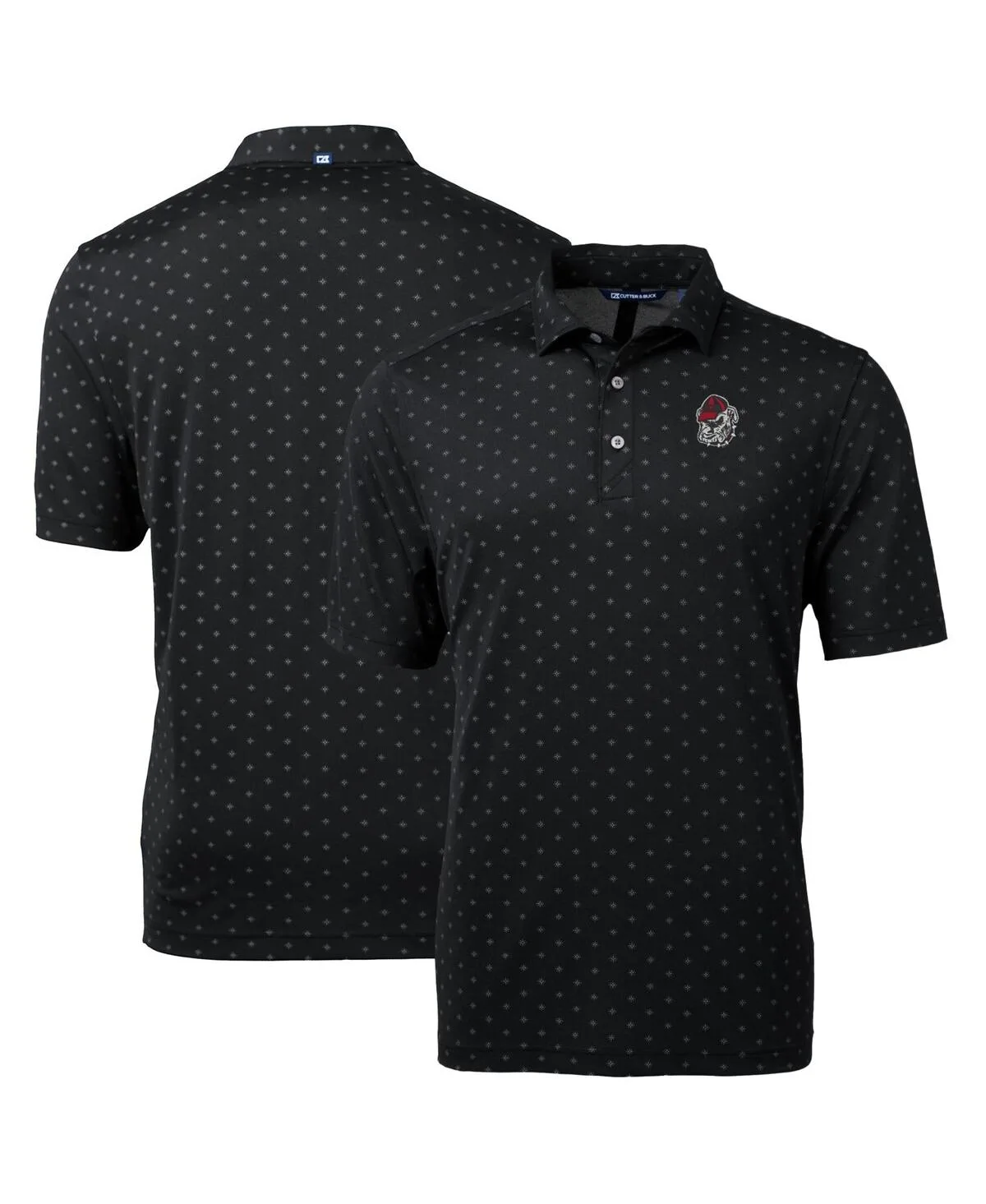 Georgia Bulldogs Virtue Eco Pique Tile Print Polo Shirt by Cutter & Buck