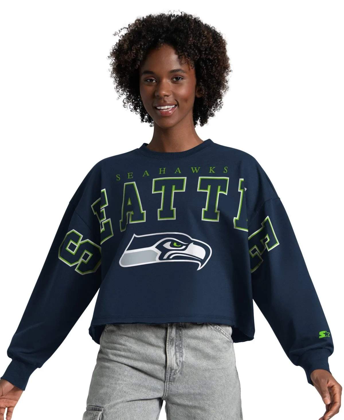 Seattle Seahawks Bleachers Cropped Sweatshirt