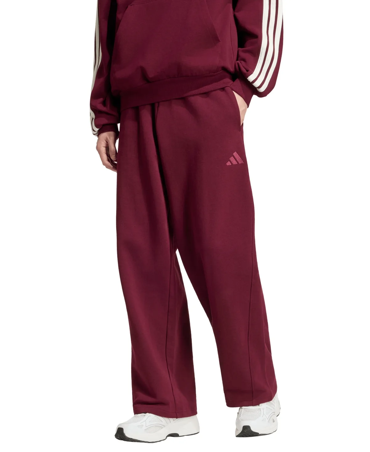 Kit Wide-Leg Loose-Fit Cotton Pants by adidas