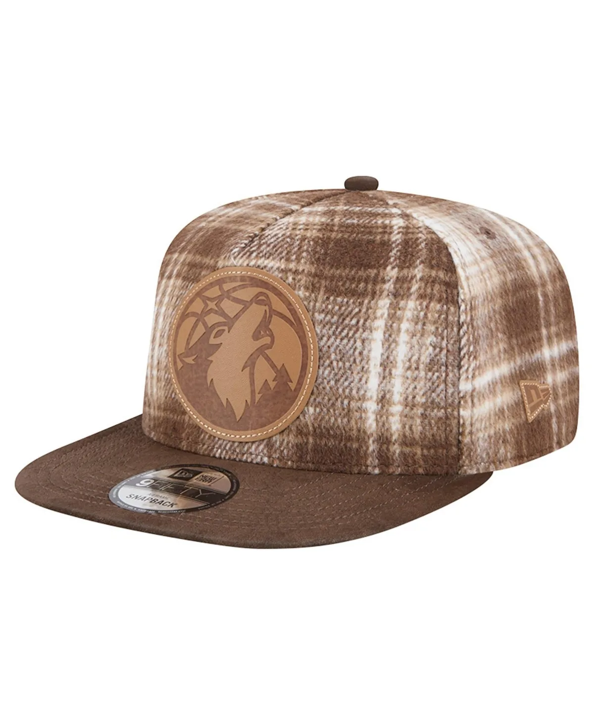 Minnesota Timberwolves Plaid 9FIFTY A-Frame Adjustable Hat