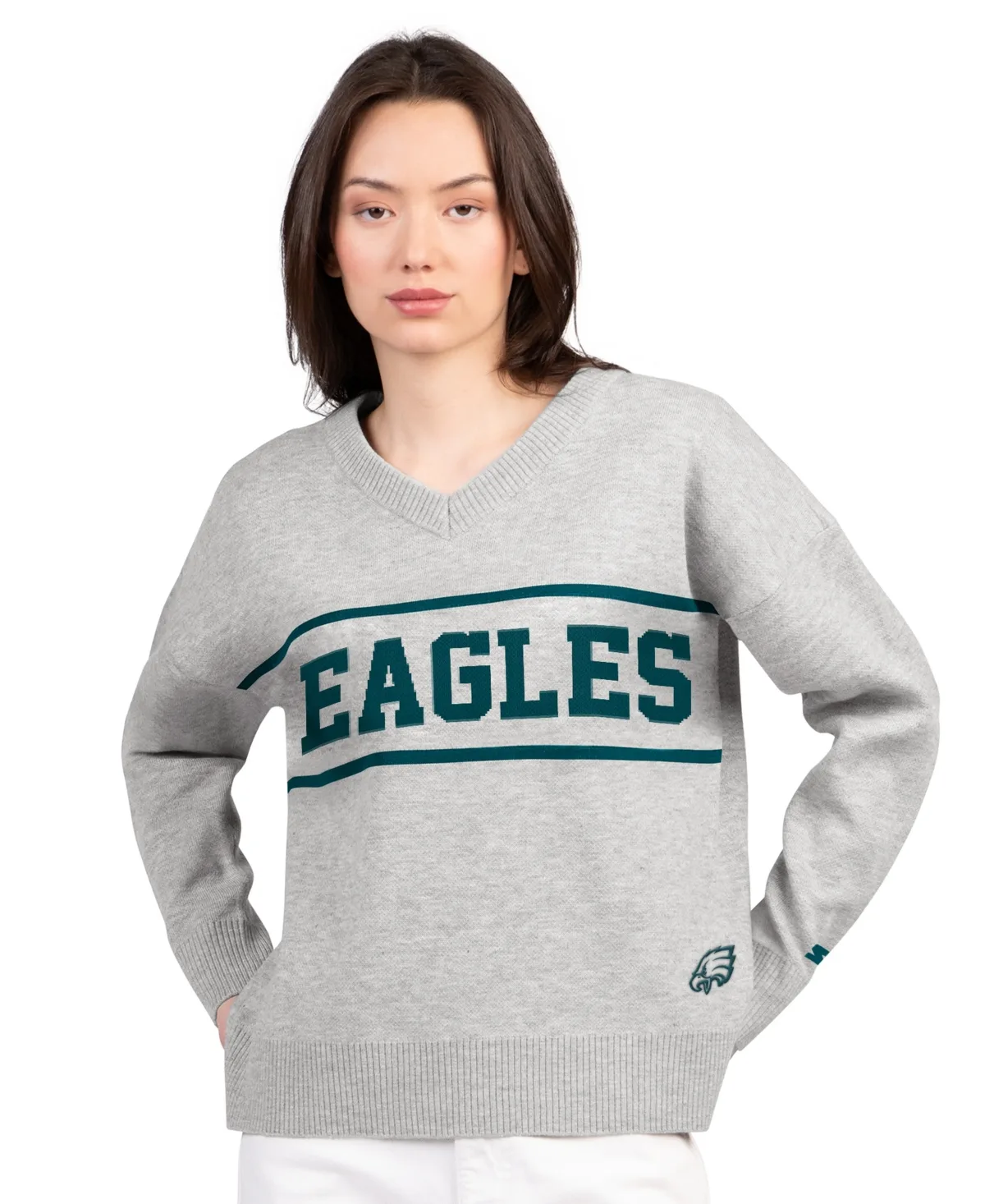 Philadelphia Eagles Best Shot V-Neck Sweater by Starter
