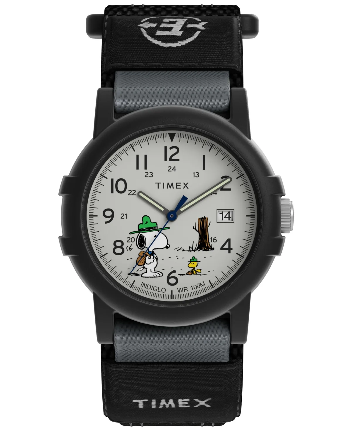 Quartz Peanuts Beagle Scout Fabric Watch 38mm by Timex