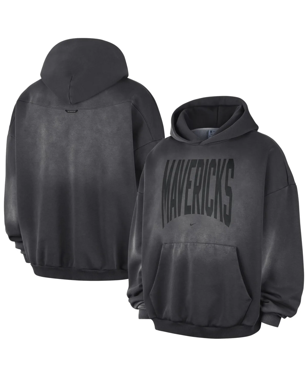 Dallas Mavericks 2026 Standard Issue Travel Washed Fleece Pullover Hoodie