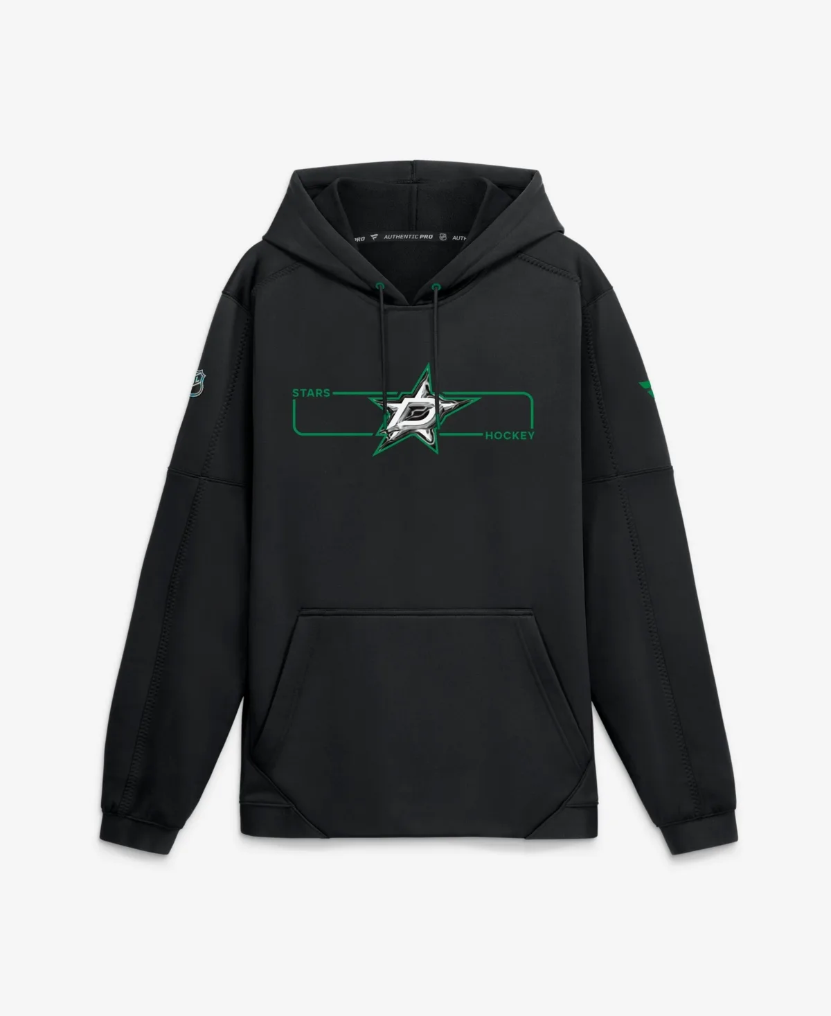 Dallas Stars Authentic Pro Rink Fleece Pullover Hoodie